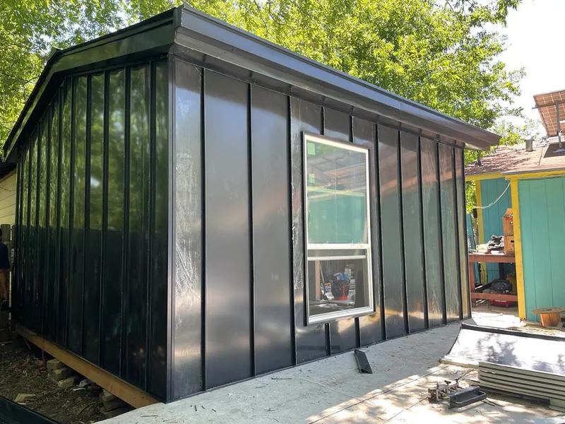 Black standing seam metal wall panels for Metal Roof Installation in Hilmar-Irwin